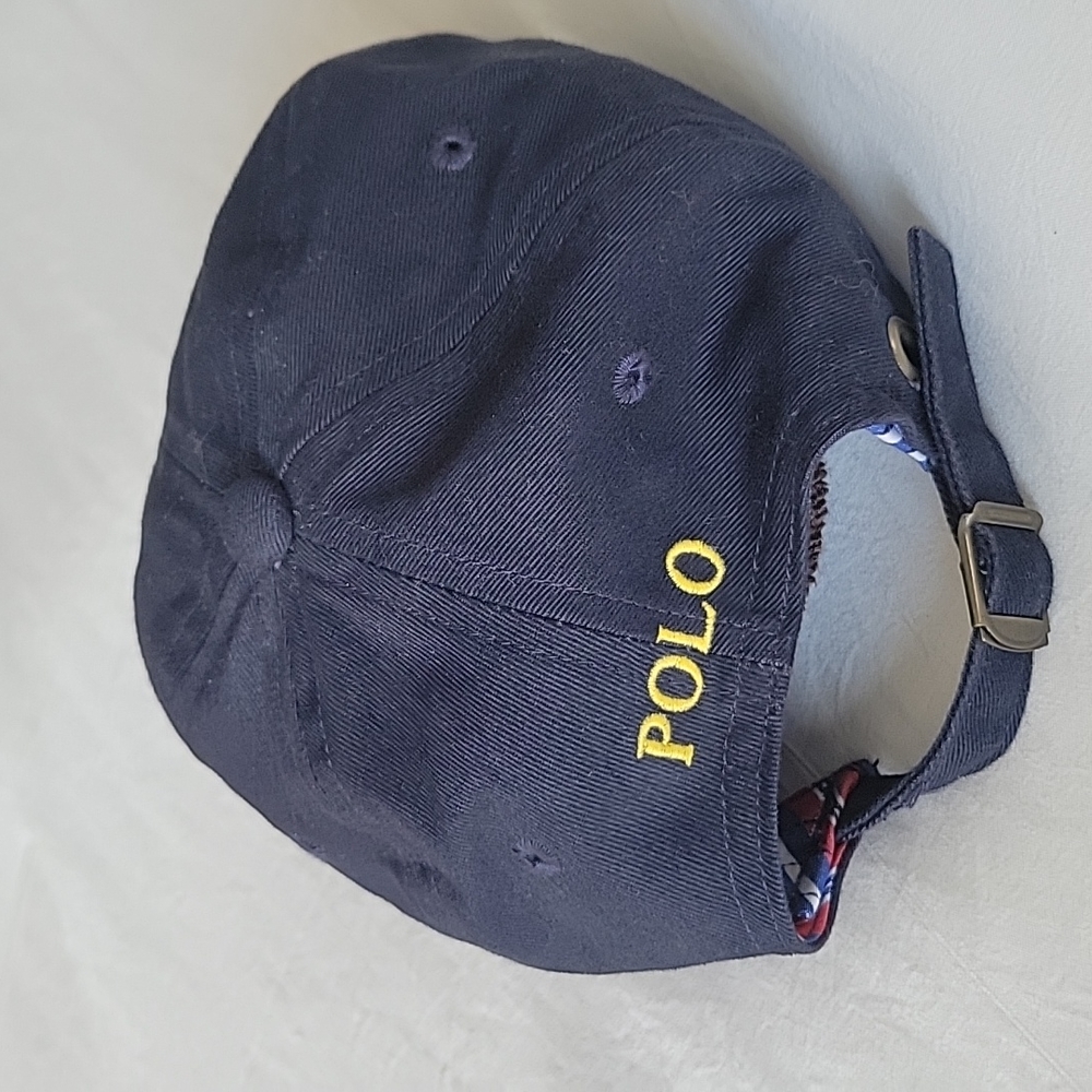 Polo by Ralph Lauren kids cap yellow Polo Pony stitched on front yellow POLO bac
